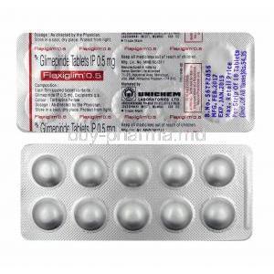 Flexiglim, Glimepiride 0.5mg tablets