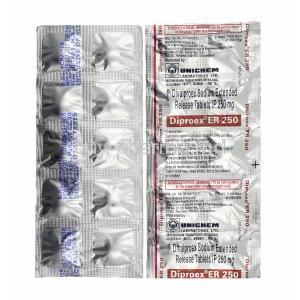 Diproex, Divalproex 250mg tablets