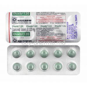 Etoxib, Etoricoxib 120mg tablets