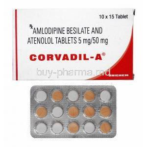 Corvadil-A, Amlodipine/ Atenolol