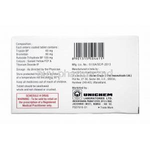 Fineheal, Bromelain, Trypsin and Rutoside composition