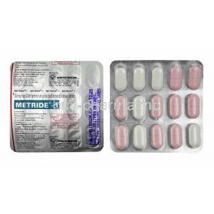 Metride, Glimepiride 1mg and Metformin tablets