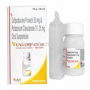 Uva Cef CV Dry Syrup, Cefpodoxime/ Clavulanic Acid