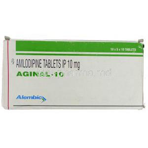 Aginal, Generic Norvasc,  Amlodipine Besylate Box