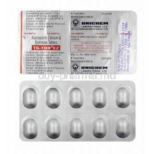 TG Tor EZ, Atorvastatin and Ezetimibe tablets