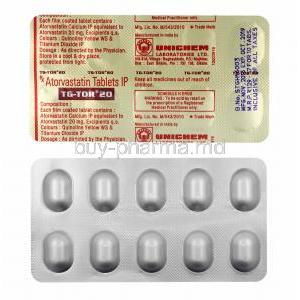 TG-Tor, Atorvastatin 20mg tablets