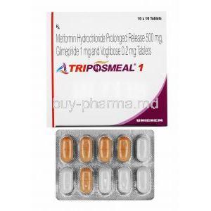 Triposmeal, Glimepiride/ Metformin/ Voglibose
