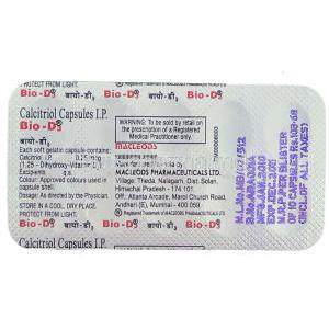 Bio D3, Calcitriol capsule packaging