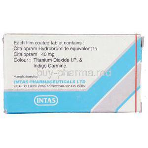 Citara, Generic  Celexa,  Citalopram Manufacturer Information