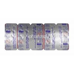 Zyncet, Cetirizine tablets back