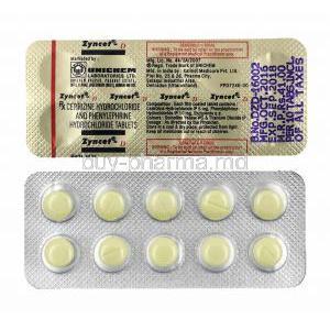 Zyncet-D, Cetirizine and Phenylephrine tablets