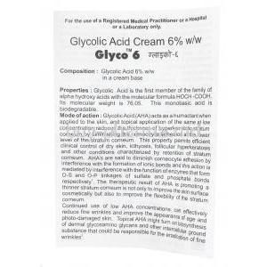 Glyco 6, Glycolic Acid Cream 6%, 30g, package insert