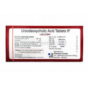 Udigold, Ursodiol 150mg composision