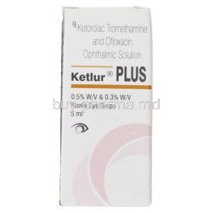 Ketlur Plus,  Ketorolac Tromethamine/ Ofloxacin  Eye Drop Box