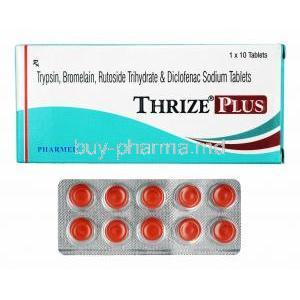 Thrize Plus, Trypsin/ Bromelain/ Rutoside/ Diclofenac