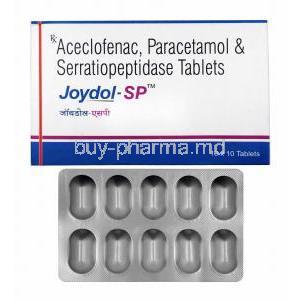 Joydol-SP, Aceclofenac/ Paracetamol/ Serratiopeptidase