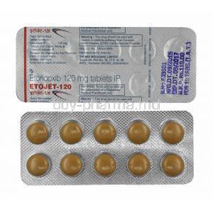 Etojet, Etoricoxib 120mg tablets