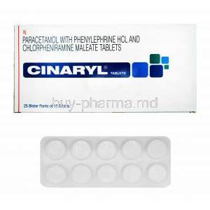 Cinaryl, Chlorpheniramine Maleate/ Paracetamol/ Phenylephrine