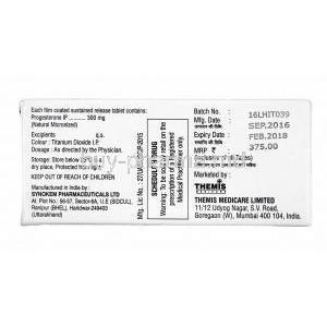 Gynarone, Progesterone 300mg composition