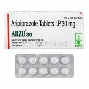 Arzu, Aripiprazole 30mg box and tablets