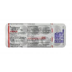 Finalo,Finasteride, 1 mg,Tablet,sheet information