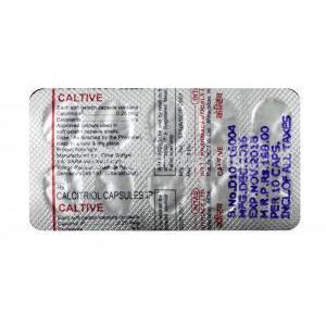 Caltive,Calctitriol,0.25mcg, Soft Gelatin Capsule, sheet information