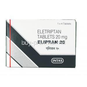 Elipran,Eletriptan,20 mg,Tablet, box