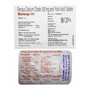 Raricap, Iron/ Folic Acid