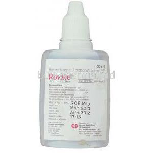 Maxivate, Generic Diprosone,  Rovate Betamethasone Lotion Bottle