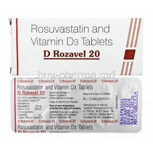 D Rozavel, Rosuvastatin/ Vitamin D3