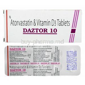 Daztor, Atorvastatin/ Vitamin D3