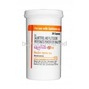 Quikhale SF, Salmeterol 50 mcg  Fluticasone 250 mcg,Capsule, bottle information