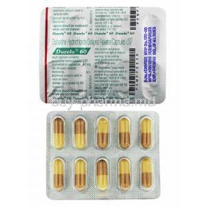 Duzela, Duloxetine 60mg capsules