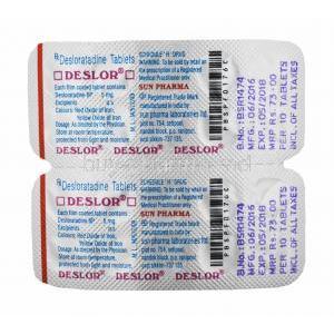 Deslor, Desloratadine