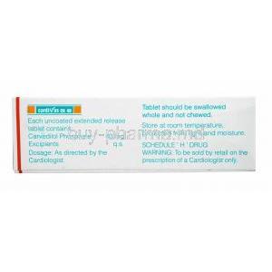 Cardivas CR, Carvedilol 40mg composition