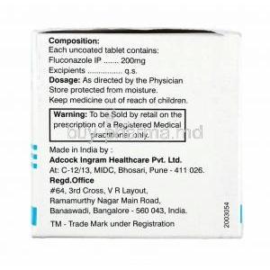 Flucos, Fluconazole 200mg composition