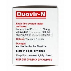 Duovir-N, Lamivudine, Zidovudine and Nevirapine composition