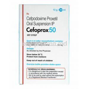 Cefoprox Dry Syrup, Cefpodoxime 50 mg composition