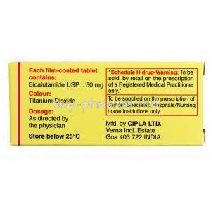 Calutide, Bicalutamide 50mg composition