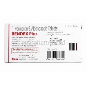 Bendex, Ivermectin and Albendazole composition