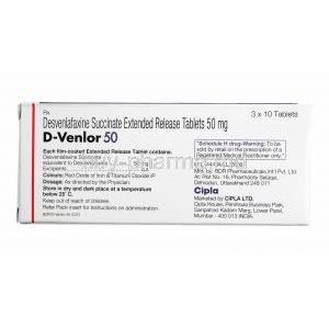 D-Venlor, Desvenlafaxine 50mg composition