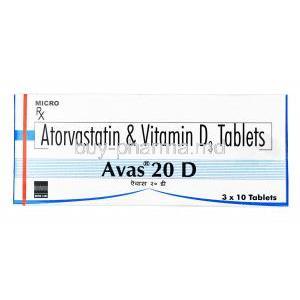 Avas D, Atorvastatin / Vitamin D3