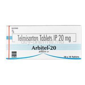 Arbitel, Telmisartan 20 mg,Tablet, box