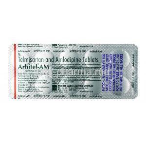 Arbitel-AM,Telmisartan 40mg  Amlodipine 5mg,Tablet, sheet information