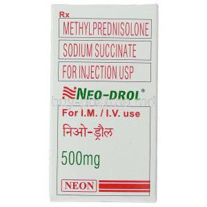 Neo-Drol, Eneric Medrol,  Methylprednisolone 500 Mg Box