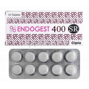 Endogest Tablet, Progesterone 400mg box and tablets