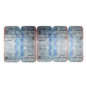 Amlong, Amlodipine 5 mg, Tablet,sheet information
