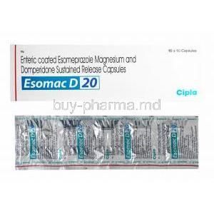 Esomac D, Domperidone/ Esomeprazole