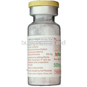 Neo-Drol, Eneric Medrol,  Methylprednisolone 500 Mg Vial Information