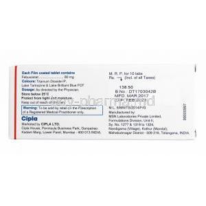 Febucip, Febuxostat 80mg composition